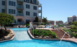 Seapointe Village Wildwood center court pool. Wildwood is an alternative to going to Seaside for prom weekend. Photo courtesy of vacationrentalsinwildwood.com 