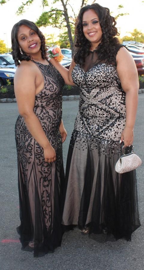 Senior Kimberly Roberts and guest arrive at prom. The 2015 senior prom was held at Liberty House in Jersey City May 14. Photo by Mahkiya Gresham