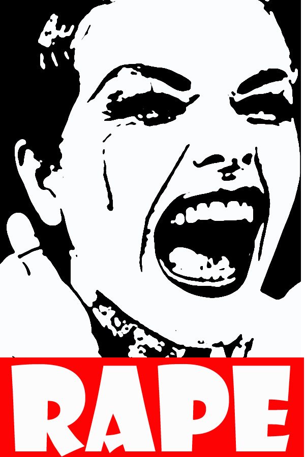 An+iconic+image+of+a+women+displaying+rape+in+a+distinctive+way.+