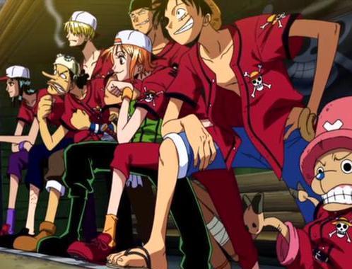 The characters of One Piece getting ready for action.